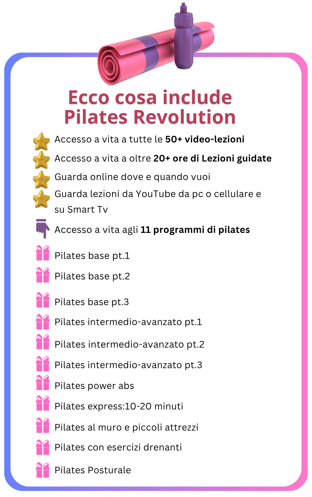 pilates corso onine